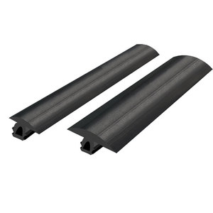 Perfil de Aluminio con Tira Anticolisión de Goma Negra para Conectores de Ensamblaje de Aluminio - Product Image 1