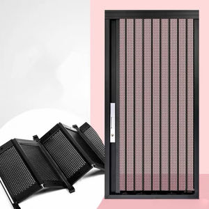 आधुनिक स्टेनलेस स्टील हीरा मेष एल्यूमीनियम फ्रेम तह फिसलने वाला दरवाजा एंटी-चोरी लॉक मच्छर-प्रूफ बिल्ली कुत्ते चूहे का सबूत - Product Image 2