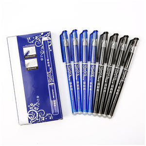 Stylos gel effaçables |   Pointe fine de 0,5 mm, noir/bleu, écriture fluide et effaçable sans résidus pour l'école, le bureau et les devoirs - Product Image 3