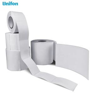 Adhesive Plastic Label Roll 50x25mm Direct Thermal Barcode <b>Sticker</b> 2x1inch 80mm for Supermarket Grocery Use - Product Image 1