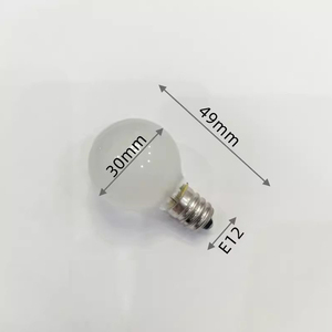 <span class=keywords><strong>Ampoule</strong></span> incandescente HoneyFly <span class=keywords><strong>G30</strong></span> E12 110V 10W 30*49mm Transparente/Givrée 2700K Lampe tungstène à l'ancienne Verre transparent - Product Image 2