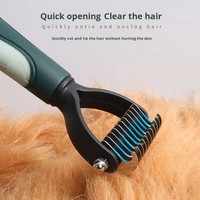 Kit de toilettage portable pour animaux de compagnie en gros – Ensemble de brosses de voyage 8-en-1 pour chiens et chats avec sac en TPR