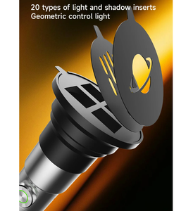 10w Portable Projection Flashlight with 4color Lights with 20 Projection Patterns <strong>Background</strong> Spotlight for Video Photography - Product Image 5