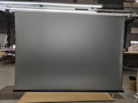 Écran de projection électrique à tension par languettes de 120 pouces, écran de projection motorisé à tirage vers le bas pour plafond avec télécommande