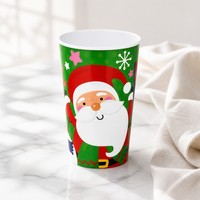 Promotion OEM Tasse lenticulaire 3D écologique Tasse à café en plastique réutilisable élégante avec logo personnalisé pour les fêtes, le camping et les mariages