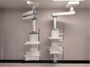 F02MP-<strong>Y12A</strong> Vertical Lifting Electric Dual-arm Surgical Tower, Horizontal Rotation Angle 0&deg;-340&deg;, Double-layer Platform. - Product Image 3