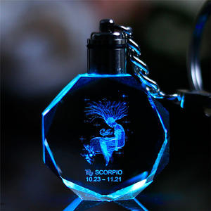 LLavero de cristal Led personalizado, grabado láser 3d, barato, venta al por mayor, regalo promocional - Product Image 4