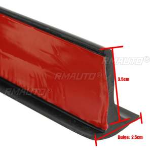 4 PIÈCES/2 PIÈCES Bande de protection universelle en caoutchouc pour passage de roue de voiture, anti-collision, protection de garde-boue, moulures de protection d'arche de roue 150x3.5CM - Product Image 5