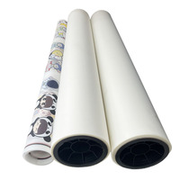 Rollo de película de transferencia DTF PET de despegue en caliente/frío con pegamento acrílico para ropa, acabado mate, doble y simple cara, 30cm*100m, 33cm*100m, 60cm*100m
