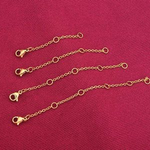 Lobster Clasp Tail <strong>Chain</strong> <strong>Extender</strong> | 18K PVD <strong>Gold</strong> Plated Stainless Steel Necklace Bracelet Extension for DIY Jewelry Making - Product Image 4