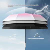 Parapluie pliable semi-automatique dégradé à haute apparence pour la protection solaire de pare-soleil de voyage pour les jours de pluie en plein air