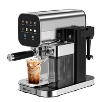 Cafetera Espresso Anbolife de 20 Bares con Tanque de Leche, Control Táctil IMD, Preparación en Frío y Caliente, Carcasa Completamente Metálica, OEM