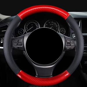 Cubierta de <span class=keywords><strong>volante</strong></span> de cuero de fibra de carbono JQ323 diámetro exterior 37-38cm adecuado para <span class=keywords><strong>Ssangyong</strong></span> <span class=keywords><strong>Actyon</strong></span> Kyron Rexton - Product Image 6