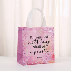 Sacs cadeaux pour Bible écologiques, recyclés, imperméables, non tissés, en stock pour Noël - Product Image 4