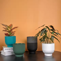 Pots de plantes au design unique, décoration de bureau pas chère, petits pots en porcelaine pour plantes succulentes, pour la maison, intérieur, extérieur, décoration intérieure