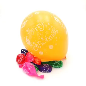 Festival Decoration 12inch Round Shape Merry Christmas Balloons