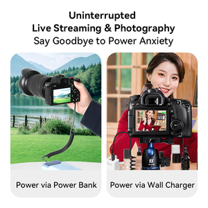 FB LP E6แบตเตอรี่ดัมมี่ Type-C PD สำหรับ <span class=keywords><strong>Canon</strong></span> <span class=keywords><strong>EOS</strong></span> R5 R6 R7 R 90D <span class=keywords><strong>80D</strong></span> 70D 60D 7D 6D 6D2 5D4 5D3 5D2 5DS กล้อง SLR แบตเตอรี่ดัมมี่ - Product Image 2