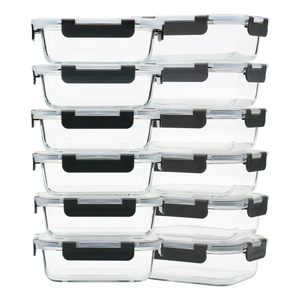 24-Piece Set of <strong>Small</strong> Glass Food Storage Containers With Lids Airtight <strong>Microwave</strong> and Dishwasher Safe Leakproof Bpa Free - Product Image 3
