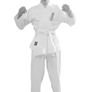 Vendita calda poliestere cotone kyokushin uniforme da allenamento confortevole traspirante gi karate uniforme