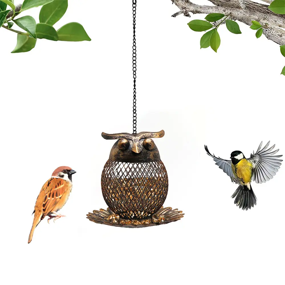 vogelhalter im freien garten hof metall kolibri-halter wasser fütterung halterung