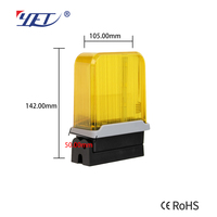YET6142 Sicherheits-Bewegungsmelder-Warnleuchte AC 12V bis 220V Elektrisches Torzubehör LED-Stroboskop-Blitzlampe mit Summer