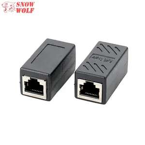 RJ45 Netwerk Jack In-Line Koppeling Vrouwelijk Naar Vrouwelijke RJ45 Koppeling Voor Uitbreiding Cat6/Cat5e/Cat5 Ethernet netwerk Kabel