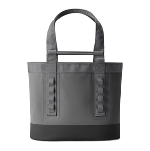 Gray Neoprene Insulated Tote Bag Large Size Functional Shopping Carryall With Top Handle For Groceries Travel Beach Camping - Product Image 4