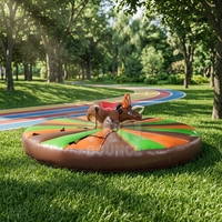 Jeu de taureau gonflable vibrant - Matériau PVC écologique pour sports et jeux de plein air