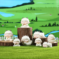 Groothandel Mini Harsen Schapenfiguren, Diverse Cartoon Lammetjes Ambachtelijke Ornamenten voor Huis Tuin Micro Landschap Decor Harsen Dieren