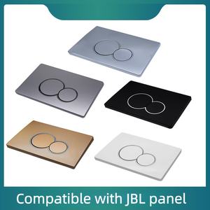 Offre Spéciale – Plaque de <span class=keywords><strong>chasse</strong></span> carrée en acier inoxydable 304 brossé (SS-004) avec double <span class=keywords><strong>bouton</strong></span> <span class=keywords><strong>poussoir</strong></span> pour réservoir encastré – WC écologique - Product Image 5