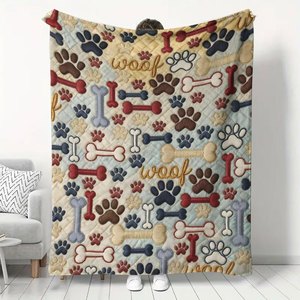 Manta de Franela con Estampado Moderno, Manta para Siesta, Reversible, Cálida y Acogedora para el Hogar y la Oficina, Impresión Personalizada OEM ODM - Product Image 1