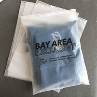 Sac en plastique PE PVC emballage personnalisé imprimé t-shirt vêtements emballage curseur sacs à fermeture éclair