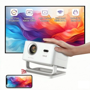 Projecteur de jeux vidéo Smart TV Full HD 1080P, cinéma maison, films, té<span class=keywords><strong>l</strong></span>éphone portable, tablette, jeu sans fil, Wifi, projecteur numérique - Product Image 1