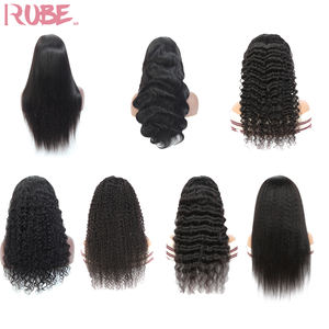 无胶假发越南假发13x4蕾丝正面人发生发黑色女性天然彩色透明蕾丝美容产品 - Product Image 1