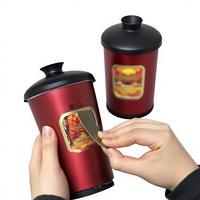 Gobelet en papier à double paroi avec fenêtre rotative, taille personnalisable de 4 oz à 24 oz, logo personnalisé OEM, gobelet à café jetable