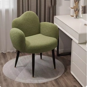 Silla de tocador cómoda de estilo nórdico minimalista, chaise longue, taburete de maquillaje, mueble de hogar famoso en internet para sala de estar - Product Image 6