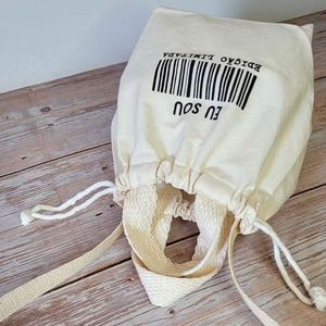 Low MOQ Customised Natural Color Cotton Storage Dust Bag Recycle Muslin Cotton Fabric Double String <b>Pouch</b> Cotton <b>Drawstring</b> Bag - Product Image 3