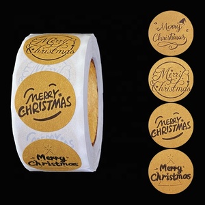 Étiquettes alimentaires personnalisées avec LOGO de noël, pièces, impression d'étoiles porte-bonheur, radio hologramme, emballage privé, autocollants - Product Image 5