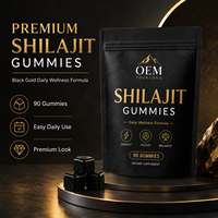 Gummies de Shilajit Pur de l'Himalaya, Acide Fulvique 85+ Oligo-éléments, Marque Privée OEM ODM, Conditionnement en Bouteille