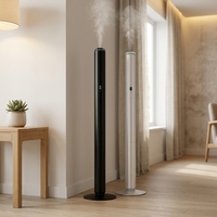 Diffuseur d'arômes sans eau à deux fluides sur pied en aluminium avec télécommande, grande capacité, alimentation Type-C, machine à parfum