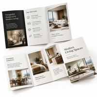 Brochure pliée et dépliant promotionnel imprimés sur mesure