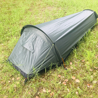 Vente chaude pêche à la carpe Bivvies ultra-léger Portable pêche à la carpe Bivvy 1 homme poteau en aluminium facile à installer pour la randonnée Camping