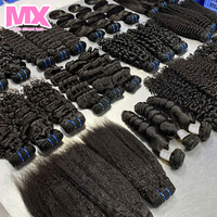 Extensiones de Cabello Humano Virgen Vietnamita Liso Sin Procesar de Proveedores, Paquetes de Cabello Natural con Cutícula Alineada, Estilo Ondulado Doble