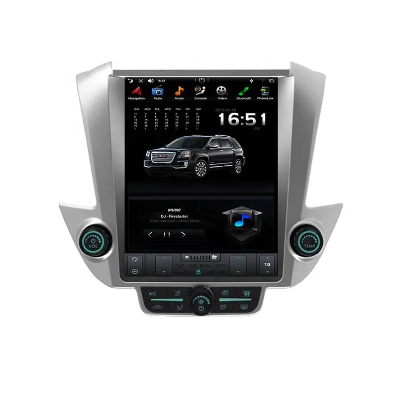 Máy Nghe Nhạc Đa Phương Tiện GPS Cho Xe Hơi, Máy Phát Đa Phương Tiện GPS Màn Hình Dọc Android 12.1 ''Cho GMC Yukon Chevrolet Tahoe Suburban 2014-2021