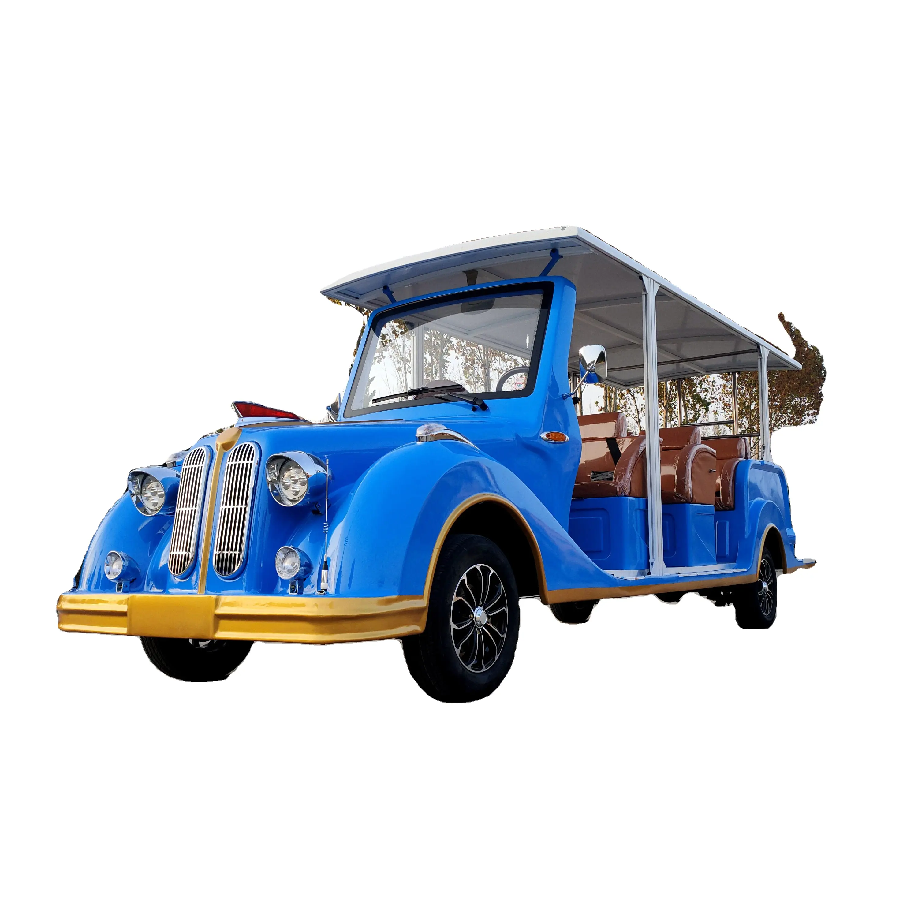 Voiture ancienne Master électrique CE Bus et voiture de tourisme Voiture de navette de rue pour les visites panoramiques