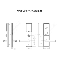 Système de serrure d'hôtel à carte RFID européen/ANSI pour portes en bois/acier, serrure intelligente haute sécurité, logiciel de gestion gratuit