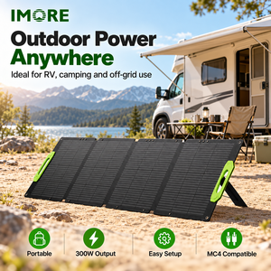 แผงโซลาร์เซลล์พับได้ 300W โมโนคริสตัลไลน์ ETFE IP67 พร้อม MC4 สำหรับการตั้งแคมป์ การเดินทาง และการชาร์จสำรองกลางแจ้ง - Product Image 5