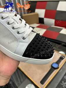 Chaussures de sport décontractées pour hommes, nouvelle tendance, légères, avec doublure en cuir véritable, confortables pour la marche, style Louboutins - Product Image 4