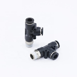 Raccordo rapido aria tubo 8MM 1/8 pollici maschio filettato lato Tee PD pneumatico <span class=keywords><strong>T</strong></span> raccordo - Product Image 2