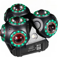 Projecteur de scène LED à 3 têtes colorées à haute luminosité, lumière stroboscopique pour DJ, mariage, festival